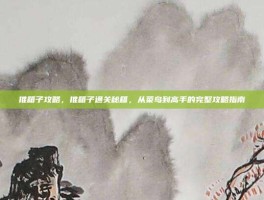推箱子攻略，推箱子通关秘籍，从菜鸟到高手的完整攻略指南