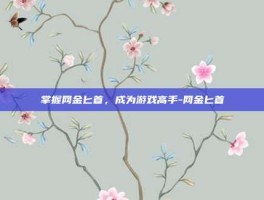 掌握网金匕首，成为游戏高手-网金匕首