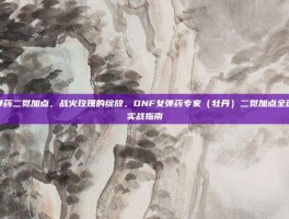 dnf女弹药二觉加点，战火玫瑰的绽放，DNF女弹药专家（牡丹）二觉加点全面解析与实战指南