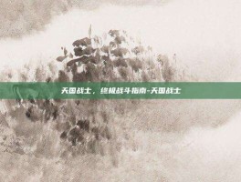 天国战士，终极战斗指南-天国战士