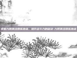 掌握九阴真经团练地点，提升战斗力的秘诀-九阴真经团练地点