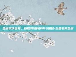 金庸武侠世界，白鹿书院的传奇与策略-白鹿书院金庸