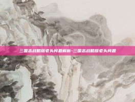 三国志战略版老头问题解析-三国志战略版老头问题