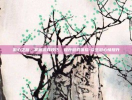 游心之旅，掌握游戏技巧，提升游戏体验-众生游心情提升