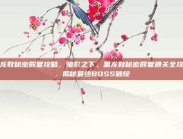 黑龙教秘密殿堂攻略，暗影之下，黑龙教秘密殿堂通关全攻略，揭秘最终BOSS破绽