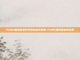 PUBG国际服鉴权失败的应对策略-PUBG国际服鉴权失败