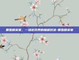 暴雪精英赛，一场游戏界的巅峰对决-暴雪精英赛