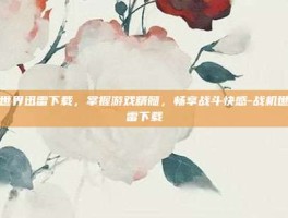 战机世界迅雷下载，掌握游戏精髓，畅享战斗快感-战机世界迅雷下载