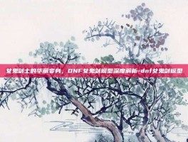 女鬼剑士的华丽变身，DNF女鬼剑模型深度解析-dnf女鬼剑模型