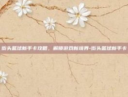 街头篮球新手卡攻略，解锁游戏新境界-街头篮球新手卡