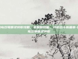 冒险岛双弩精灵转职攻略，掌握新技能，开启战斗新篇章-冒险岛双弩精灵转职