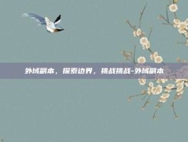 外域副本，探索边界，挑战挑战-外域副本