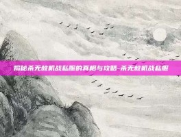 揭秘杀无赦机战私服的真相与攻略-杀无赦机战私服