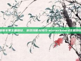 探索冬季主题路径，游戏攻略与技巧-winterboard主题路径