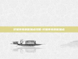 轩辕传奇刺客加点攻略-轩辕传奇刺客加点