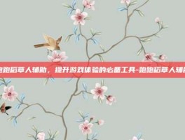跑跑稻草人辅助，提升游戏体验的必备工具-跑跑稻草人辅助