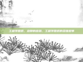 工程学图纸，寂静的密码，工程学图纸的多维叙事