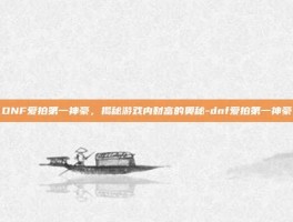 DNF爱拍第一神豪，揭秘游戏内财富的奥秘-dnf爱拍第一神豪