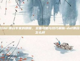 掌握DNF弹药专家的精髓，全面攻略与技巧解析-dnf弹药专家怎么样