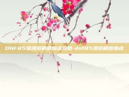 DNF85级漫游刷图加点攻略-dnf85漫游刷图加点