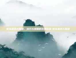街头篮球大联盟，技巧与策略的完美结合-街头篮球大联盟