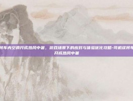 司机误将车内空调开成热风中暑，游戏场景下的应对与体验优化攻略-司机误将车内空调开成热风中暑