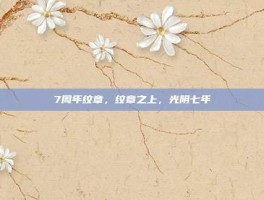 7周年纹章，纹章之上，光阴七年