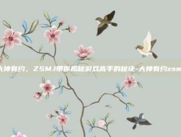 大神有约，ZSMJ带你揭秘游戏高手的秘诀-大神有约zsmj
