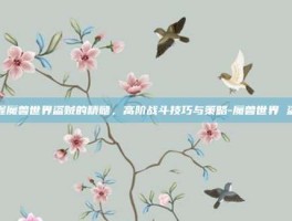 掌握魔兽世界盗贼的精髓，高阶战斗技巧与策略-魔兽世界 盗贼