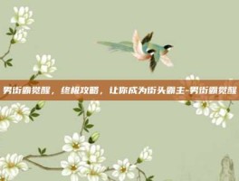 男街霸觉醒，终极攻略，让你成为街头霸主-男街霸觉醒
