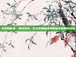 狂野刺客流，狼性生存，论狂野刺客流如何撕裂优雅的战场