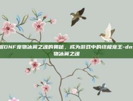 掌握DNF宠物冰翼之魂的奥秘，成为游戏中的终极宠王-dnf宠物冰翼之魂
