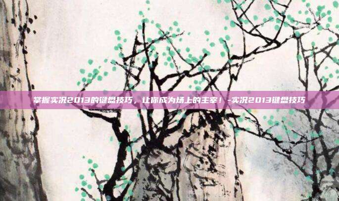 掌握实况2013的键盘技巧,让你成为场上的主宰!-实况2013键盘技巧
