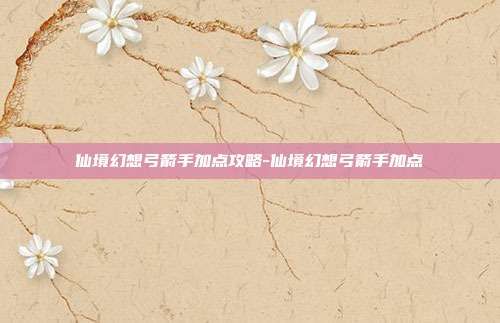 仙境幻想弓箭手加点攻略-仙境幻想弓箭手加点