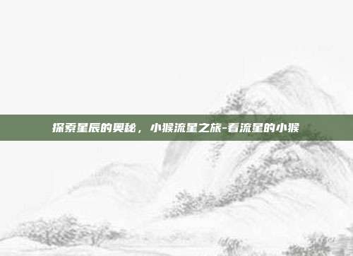 探索星辰的奥秘,小猴流星之旅-看流星的小猴