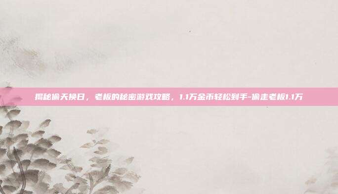 揭秘偷天换日,老板的秘密游戏攻略,1.1万金币轻松到手-偷走老板1.1万