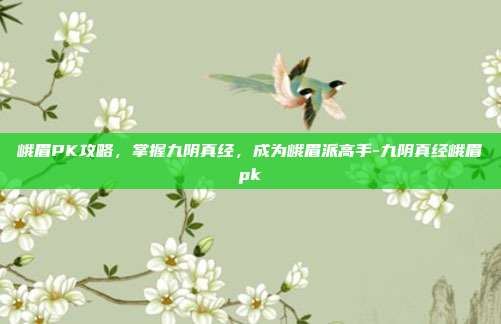 峨眉PK攻略,掌握九阴真经,成为峨眉派高手-九阴真经峨眉pk