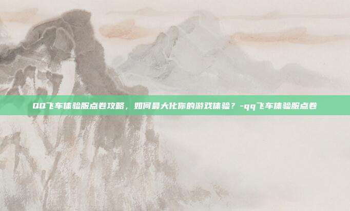 QQ飞车体验服点卷攻略,如何最大化你的游戏体验?-qq飞车体验服点卷