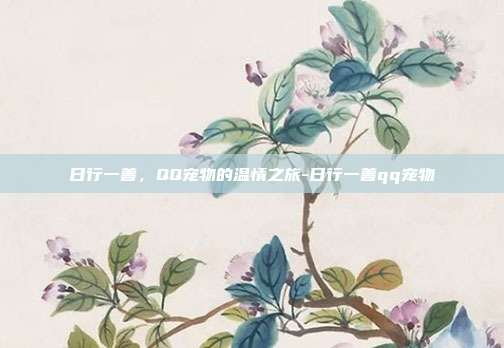日行一善,QQ宠物的温情之旅-日行一善qq宠物