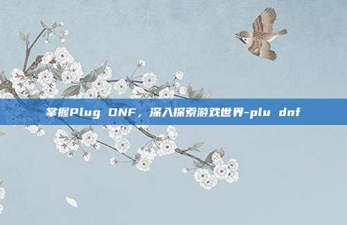 掌握Plug DNF,深入探索游戏世界-plu dnf
