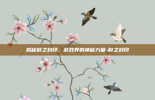 揭秘时之封印,游戏界的神秘力量-时之封印