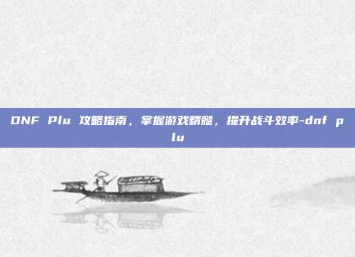 DNF Plu 攻略指南,掌握游戏精髓,提升战斗效率-dnf plu