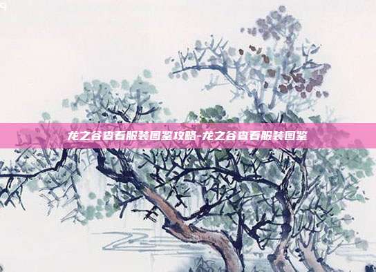 龙之谷查看服装图鉴攻略-龙之谷查看服装图鉴