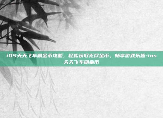 iOS天天飞车刷金币攻略,轻松获取无尽金币,畅享游戏乐趣-ios天天飞车刷金币