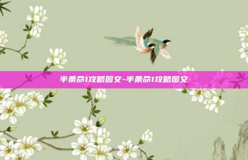 半条命1攻略图文-半条命1攻略图文