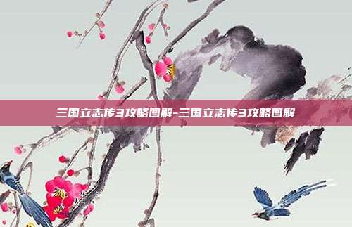 三国立志传3攻略图解-三国立志传3攻略图解
