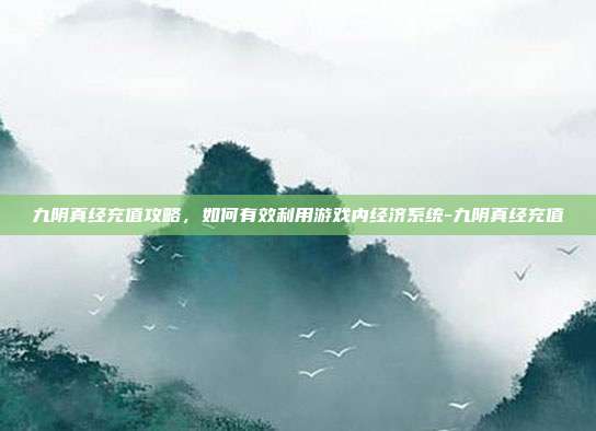 九阴真经充值攻略,如何有效利用游戏内经济系统-九阴真经充值
