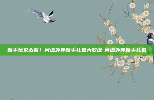 新手玩家必看!问道外传新手礼包大放送-问道外传新手礼包