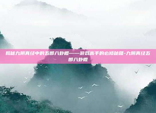 揭秘九阴真经中的五郎八卦棍——游戏高手的必修秘籍-九阴真经五郎八卦棍