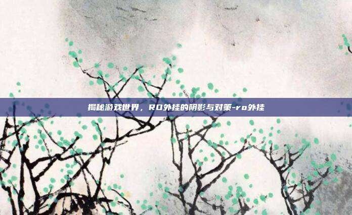 揭秘游戏世界,RO外挂的阴影与对策-ro外挂